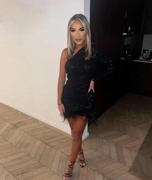Belle Ame Lush One Shoulder Dress