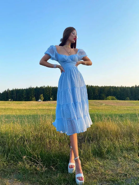 Belle Ame Luxe Layered Short Dress
