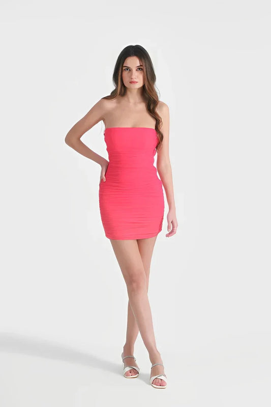 Belle Ame Pink Mini Dress