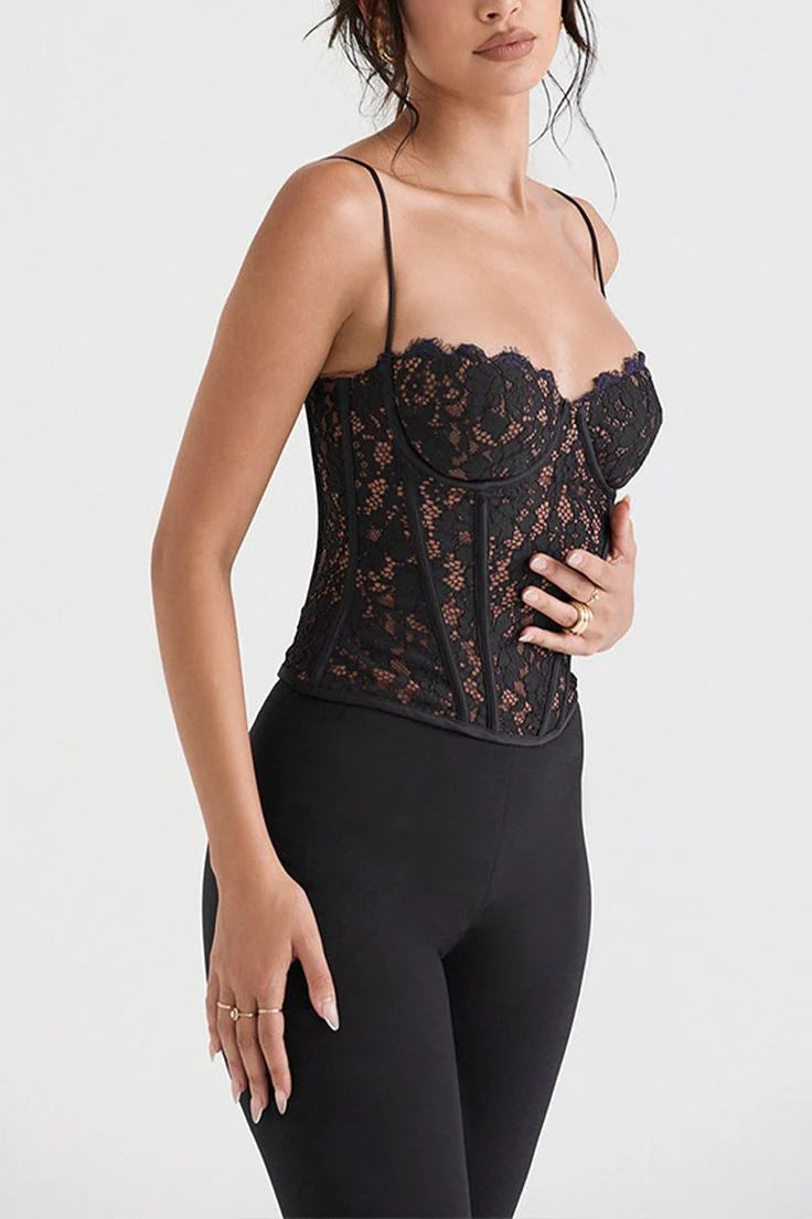 Belle Ame Radiance Black Corset Co-ord