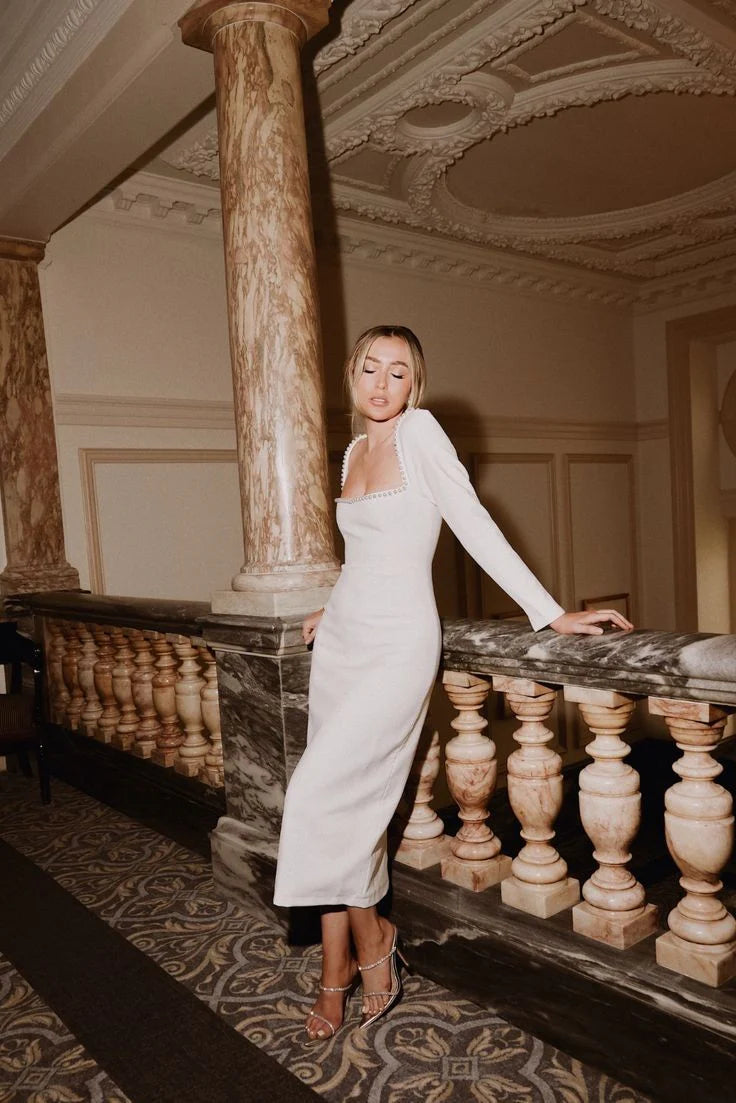 Belle Ame Pearl Full Sleeve Midi Dress