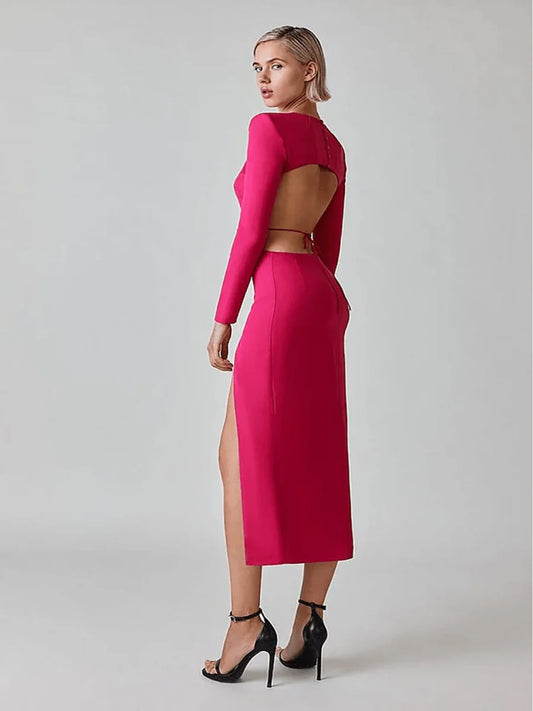 Belle Ame Azale Blossom Midi Dress