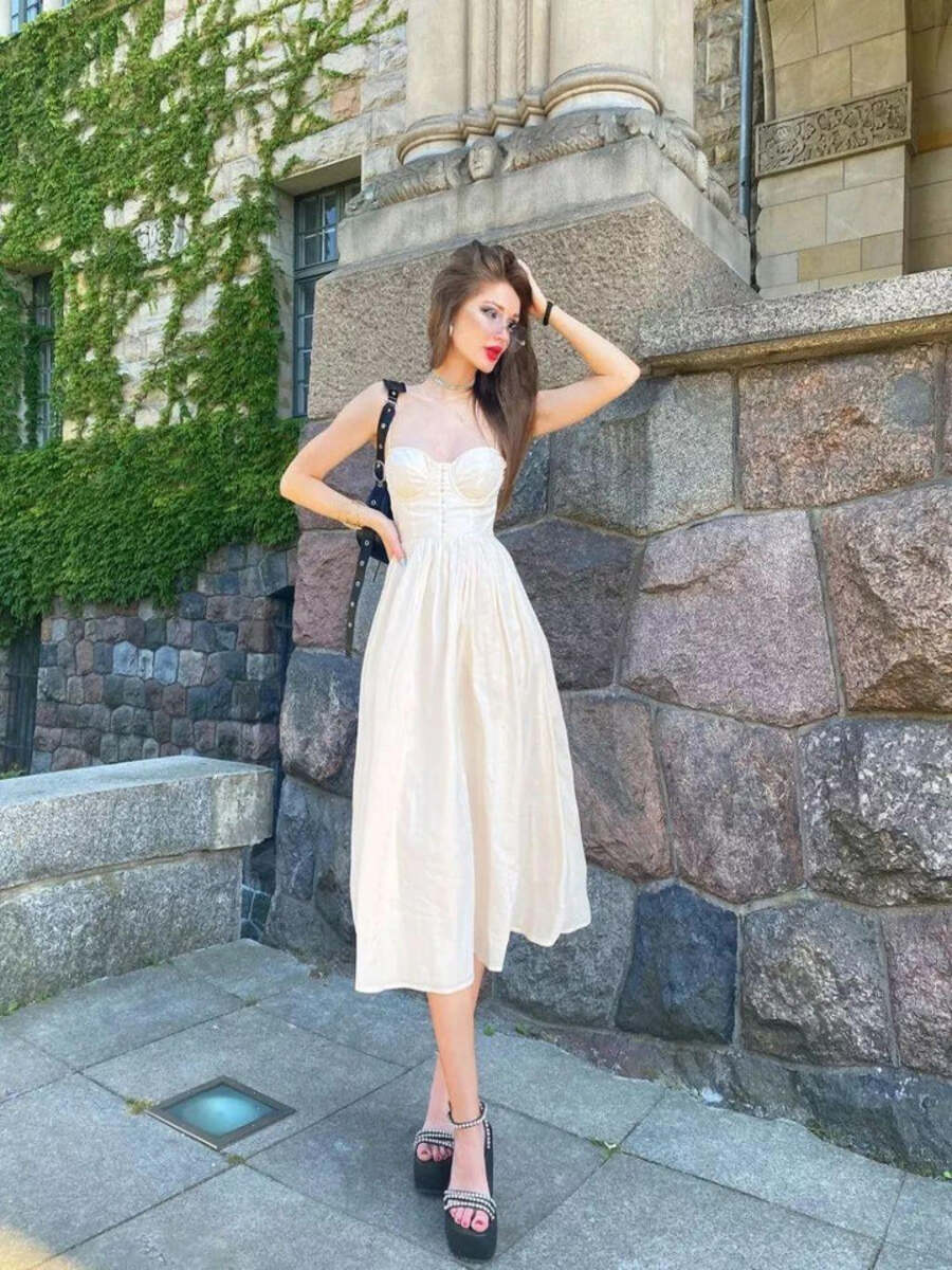 Belle Ame Modern Flare Corset Dress