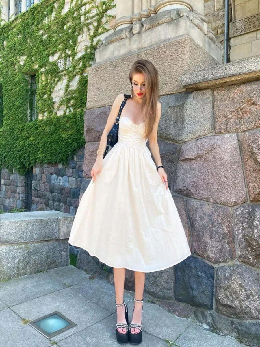Belle Ame Modern Flare Corset Dress